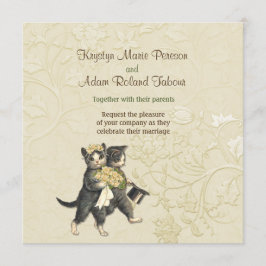 Convite Posh Cats Ivory Weditation