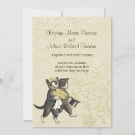 Convite Posh Cats Ivory Weditation