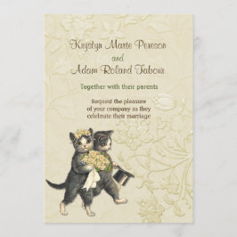 Convite Posh Cats Ivory Weditation