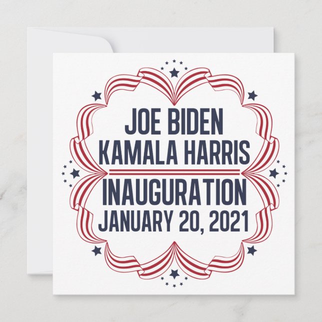 Convite Posse Joe Biden Kamala Harris 2021 (Frente)