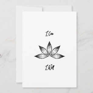 Convite Posso Inspirar Um Lotus De Determinação