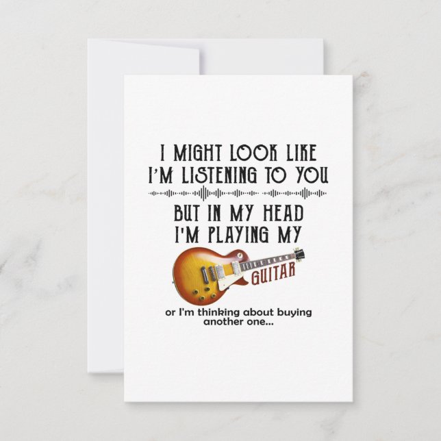 Convite Posso parecer que estou ouvindo você (Frente)