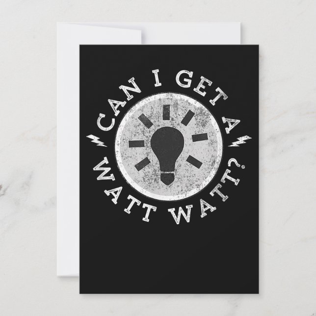 Convite Posso pegar um Engenheiro elétrico de amantes engr (Frente)