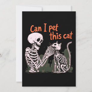 Convite Posso Pôr Este Gato? Design para amantes de Gato E