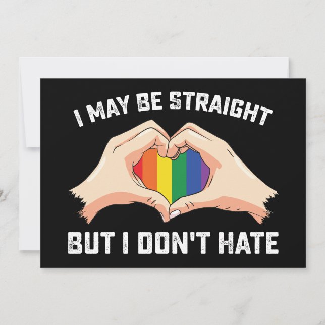 Convite Posso ser Hetero, mas não odeio lésbica Gay (Frente)