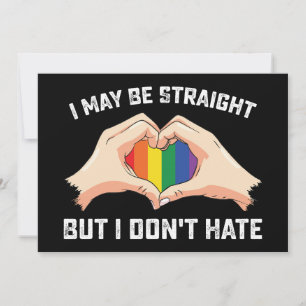 Convite Posso ser Hetero, mas não odeio lésbica Gay
