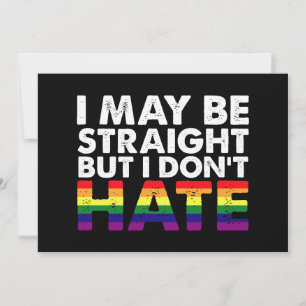 Convite Posso ser hétero, mas não odeio LGBT Gay