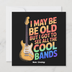Convite Posso ser velho, mas eu pude ver todas as bandas l