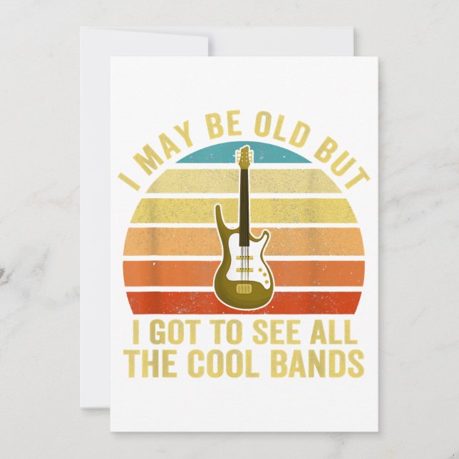 Convite Posso Ser Velho, Mas Tenho De Ver Todas As Bandas  (Frente)