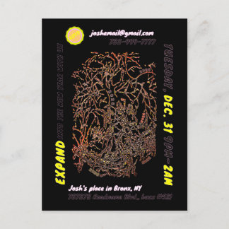 Convite postal da FESTA EVE do ANO NOVO