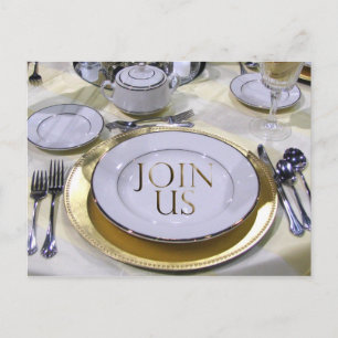 Convite postal de evento especial