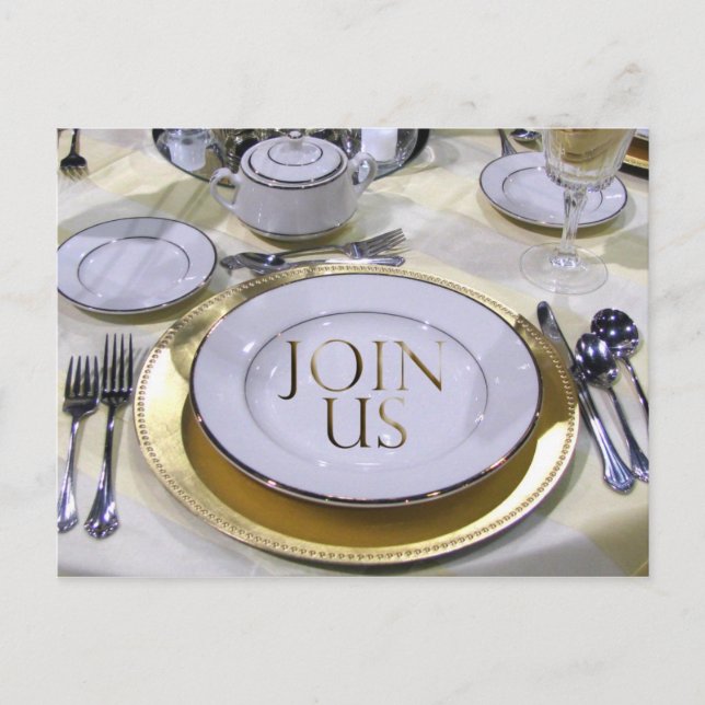 Convite postal de evento especial (Frente)