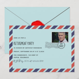 Convite Postar a festa de aposentadoria do Office com conv