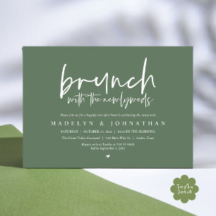Convite Postar Brunch com a Celebração de Newlyweds