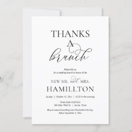 Convite Postar Brunch de casamento, Obrigados de um Convit