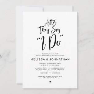 Convite Postar casamento, depois que dizem que eu faço, ro