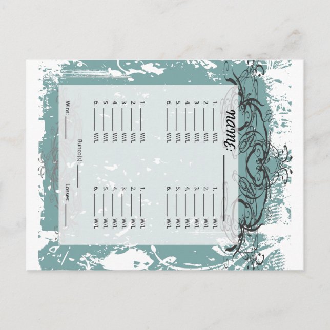 Convite PostCard Bunco (Frente)