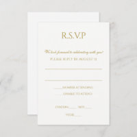 PostCard RSVP de Casamento Simples