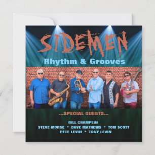 Convite Poster de Banda de Música Sidemen