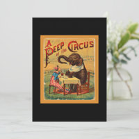 Poster de Circo Vintage: Elefante Circo