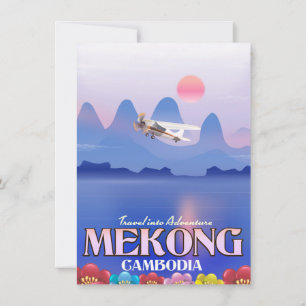 Convite poster de Férias do Rio Mekong