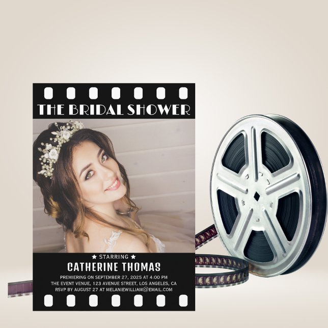 Convite Poster de Filme de Chá de panela Exclusivo do rolo (Criador carregado)