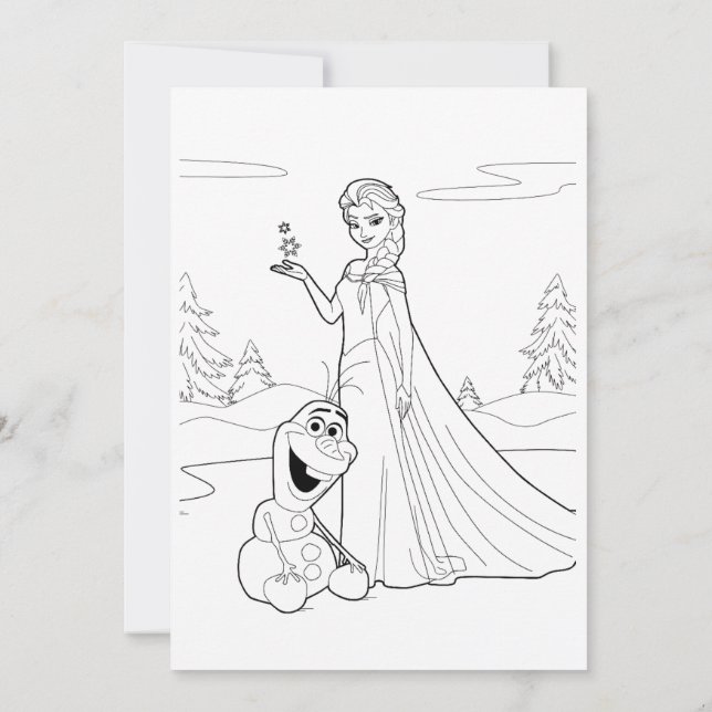 Convite Poster de Página de Coloração de Crianças (Verso)