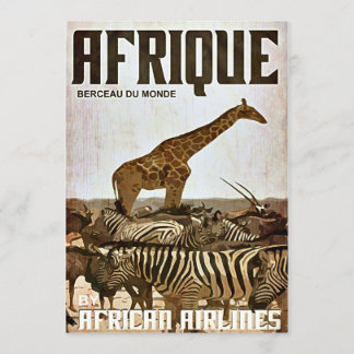 Convite Poster de turismo na África