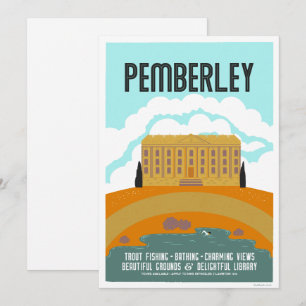 Convite Poster de Viagens vintage Permberley
