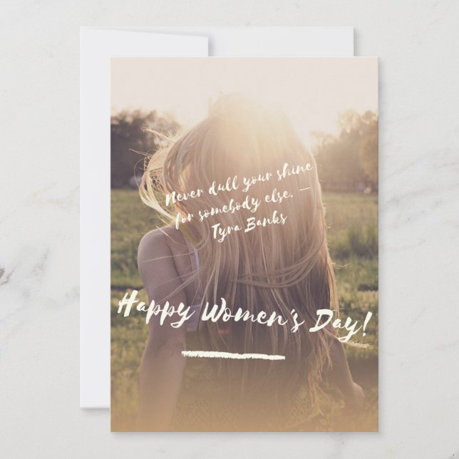 Convite Poster do Dia da Mulher (Frente)