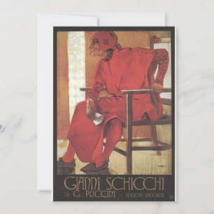 Convite Poster Gianni Schicchi (Puccini)