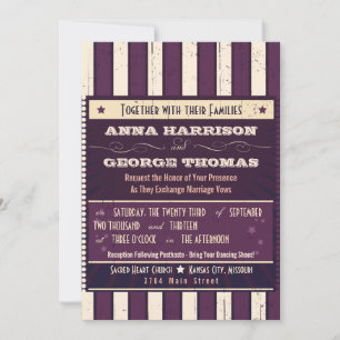 Convite Poster russo: Casamento Personalizado do Sonho de