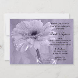Convite Posto Daisy Roxo Casamento Brunch