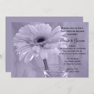 Convite Posto Daisy Roxo Casamento Brunch