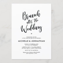 Posto de Caligrafia Perfeito Invites Brunch