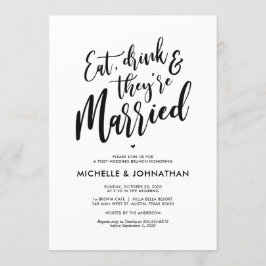 Convite Posto de Caligrafia Perfeito Invites Brunch