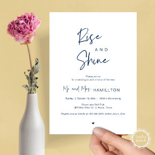 Convite Posto de casamento Brunch, Rise e Shine