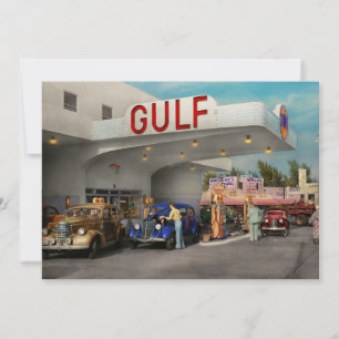 Convite Posto de gasolina - a grande viagem por estrada