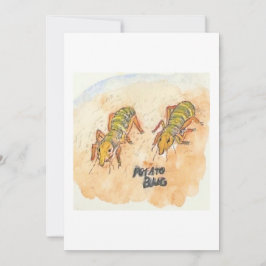 Convite Potato Bug Greeting Card