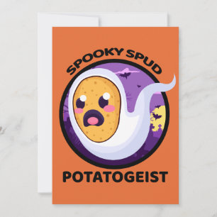 Convite Potatogista Spooky Spud Potato - Halloween Cute