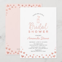 Pote de Mason, Casamento Rosa Dourado e Rosa