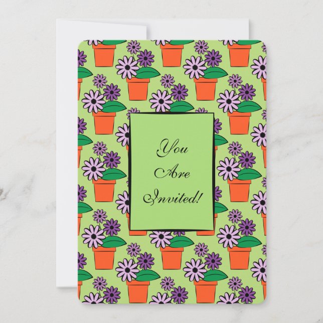 Convite Potes de Flor, Visitas Roxas (Frente)