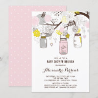 Potes de Pedra Pink & Gray Floral Chás de Bebê Bru