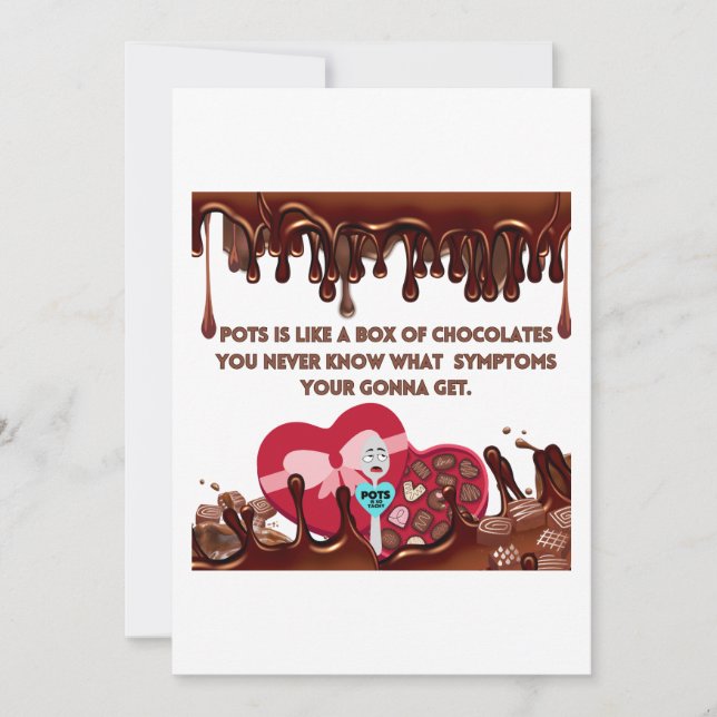 Convite Potes É Como Uma Caixa De Chocolates (Frente)