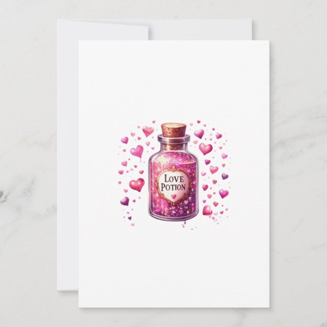 Convite potion love letter (Frente)