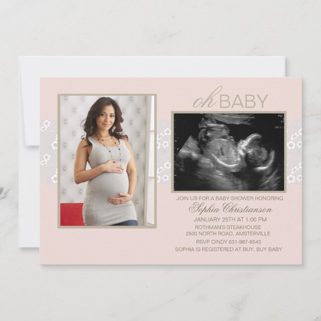 Convite Pouco rosa dos sussurros (Frente)