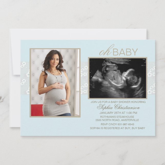 Convite Poucos sussurros azuis (Frente)