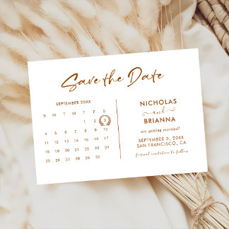 Convite Poupança de Orçamento de Calendário Terracotta Min
