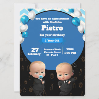 Convite Powerful Chefinho Invitation - Party Birthday