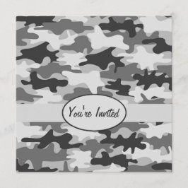 Convite Praça de Eventos de Camuflagem de Camuflagem de Ci
